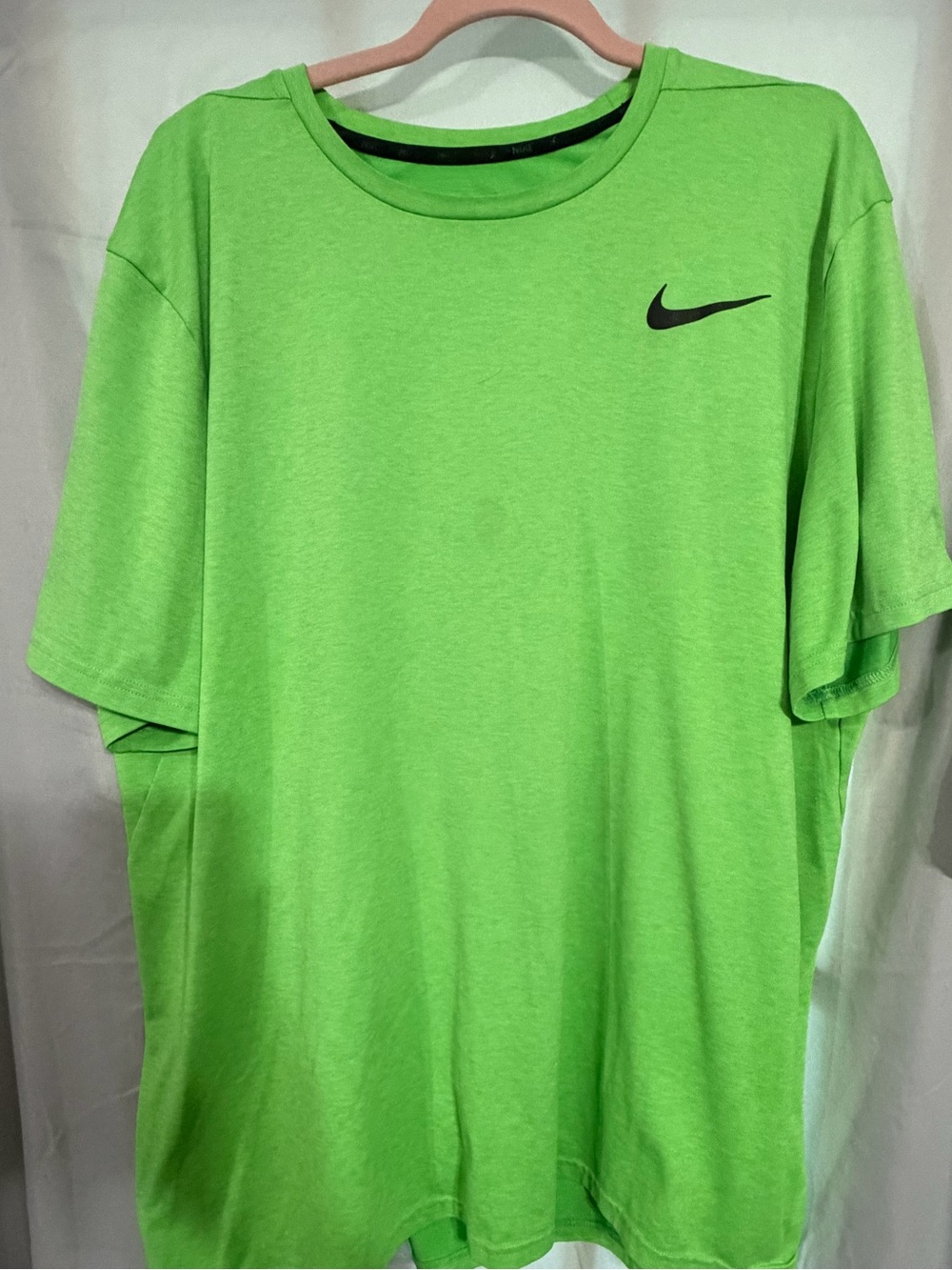 Nike Men’s Short Sleeve Tee in Neon Green with Black Swoosh